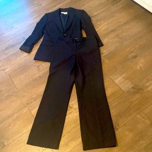 Calvin Klein fully lined navy suit.